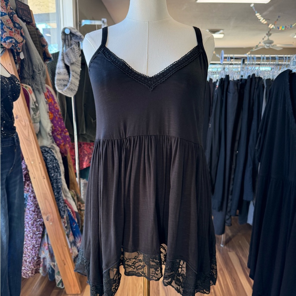 Torrid Black Lace Trim Camisole